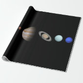 PLANETEN des SONNENSYSTEM Lech-Packpapiers Geschenkpapier (Ungerollt)