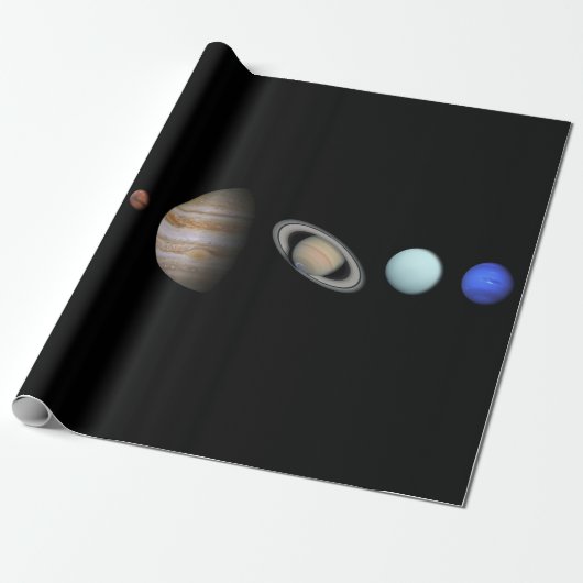 PLANETEN des SONNENSYSTEM Lech-Packpapiers Geschenkpapier (Ungerollt)