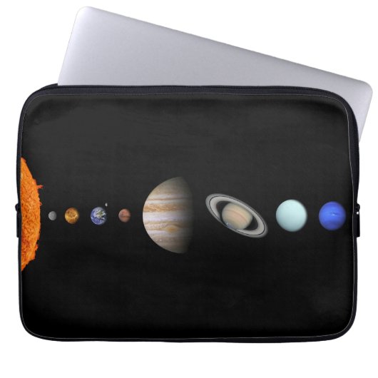 PLANETEN des SONNENSYSTEMS 13" Laptop-Hülse Laptopschutzhülle (Vorderseite)
