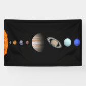 PLANETEN DES SONNENSYSTEMS 5' x 3' Fahne Banner (Horizontal)