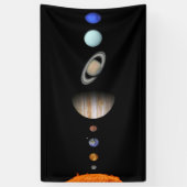 PLANETEN DES SONNENSYSTEMS 5' x 3' Fahne Banner (Vertikal)