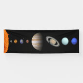 PLANETEN DES SONNENSYSTEMS 8' x 2,5' Fahne Banner (Horizontal)