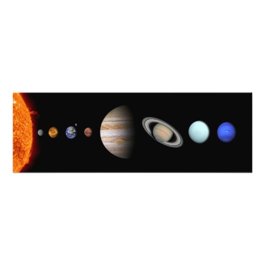 PLANETEN DES SONNENSYSTEMS Benutzerdefinierter Fot Fotodruck (Vorne)