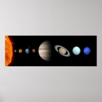 PLANETEN DES SONNENSYSTEMS Benutzerdefiniertes Glo