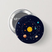 Planeten des Sonnensystems Button (Vorne & Hinten)