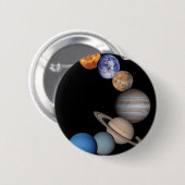 Planeten des Sonnensystems Button (Vorne & Hinten)