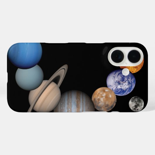 Planeten des Sonnensystems Case-Mate iPhone Hülle (Rückseite (Horizontal))