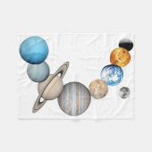 Planeten des Sonnensystems (Farbveränderlich) Fleecedecke (Vorderseite (Horizontal))