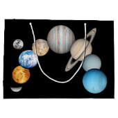 Planeten des Sonnensystems (Farbveränderlich) Große Geschenktüte (Rückseite)