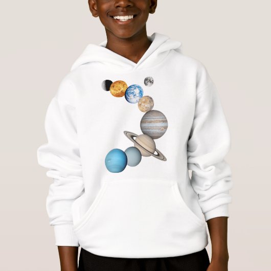 Planeten des Sonnensystems (Farbveränderlich) Hoodie (Vorderseite)