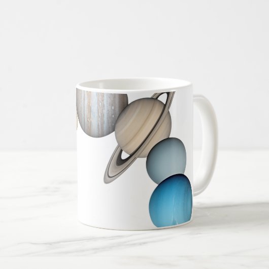 Planeten des Sonnensystems (Farbveränderlich) Kaffeetasse (VorderseiteRechts)