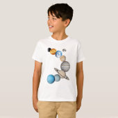 Planeten des Sonnensystems (Farbveränderlich) T-Shirt (Vorne ganz)