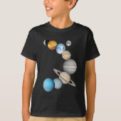 Planeten des Sonnensystems (Farbveränderlich) T-Shirt (Vorderseite)