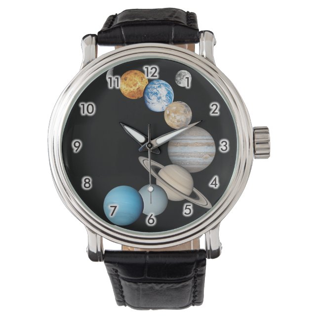 Planeten des Sonnensystems (Farbveränderlich) Wat Armbanduhr (Vorderseite)