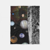 Planeten des Sonnensystems Fleecedecke (Vorderseite)