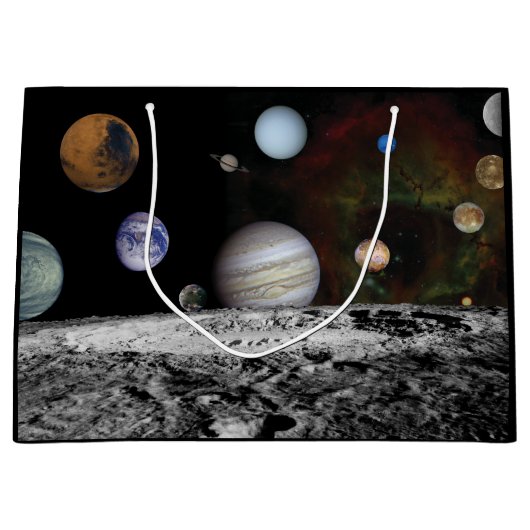 Planeten des Sonnensystems Große Geschenktüte (Vorderseite)