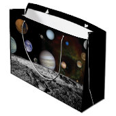 Planeten des Sonnensystems Große Geschenktüte (Rückseite Schrägansicht)