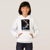 Planeten des Sonnensystems Hoodie (Vorne ganz)