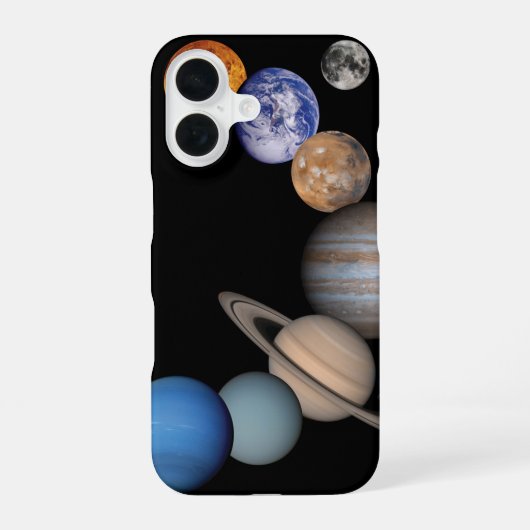 Planeten des Sonnensystems iPhone 16 Hülle (Rückseite)