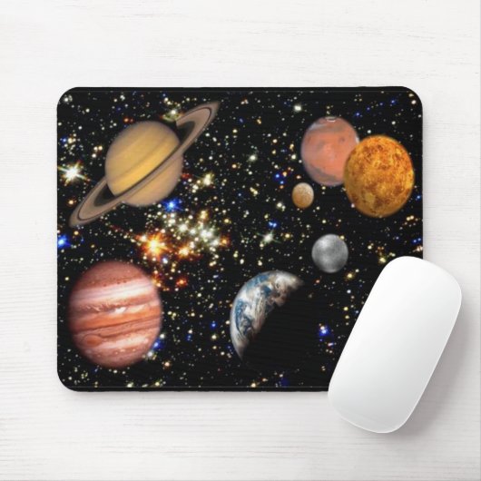 Planeten des Sonnensystems Mousepad (Mit Mouse)
