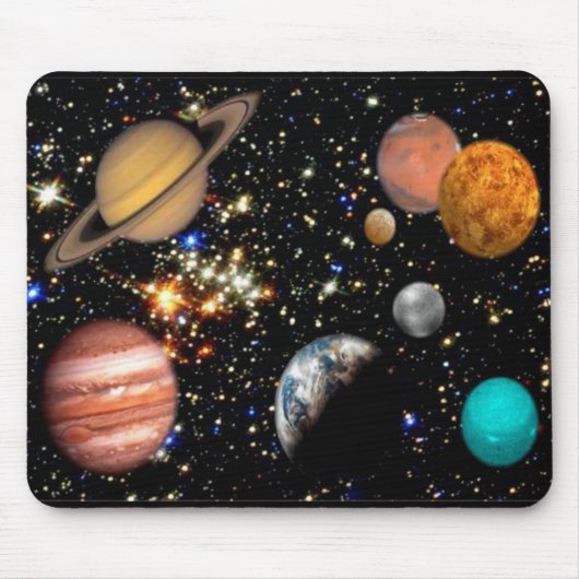 Planeten des Sonnensystems Mousepad (Vorne)