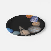 Planeten des Sonnensystems Pappteller (Schrägansicht)