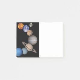 Planeten des Sonnensystems Post-it Klebezettel