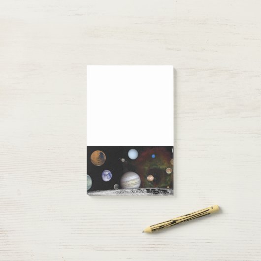 Planeten des Sonnensystems Post-it Klebezettel (Auf Schreibtisch)