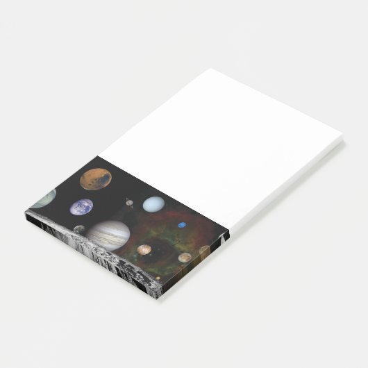 Planeten des Sonnensystems Post-it Klebezettel (angewinkelt)