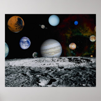 Planeten des Sonnensystems Poster