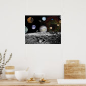 Planeten des Sonnensystems Poster (Küche)