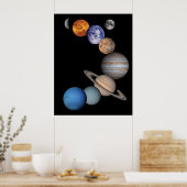 Planeten des Sonnensystems Poster (Küche)