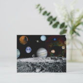 Planeten des Sonnensystems Postkarte (Stehend Vorderseite)