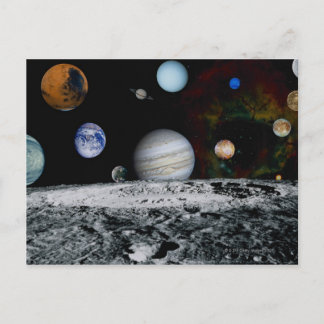 Planeten des Sonnensystems Postkarte