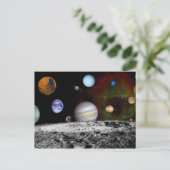 Planeten des Sonnensystems Postkarte (Stehend Vorderseite)