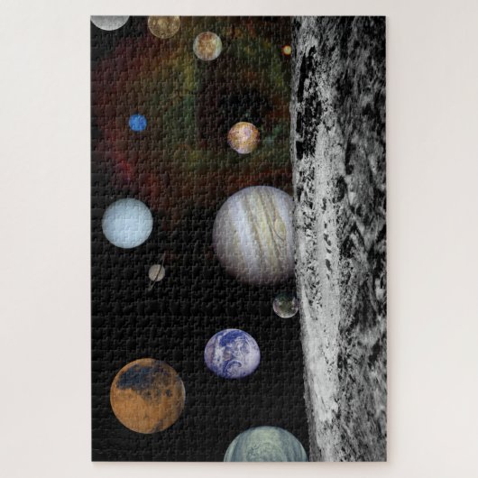 Planeten des Sonnensystems Puzzle (Vertikal)