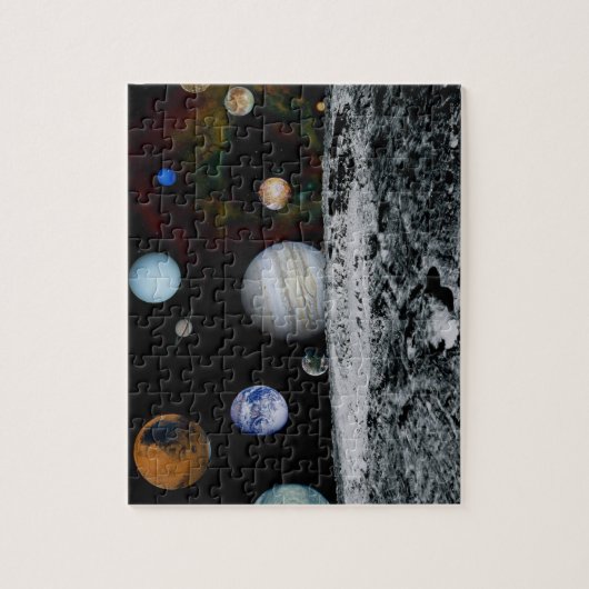 Planeten des Sonnensystems Puzzle (Vertikal)