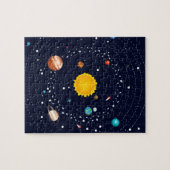 Planeten des Sonnensystems Puzzle (Horizontal)