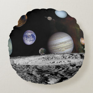 Planeten des Sonnensystems Rundes Kissen