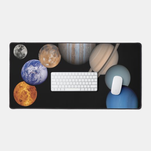 Planeten des Sonnensystems Schreibtischunterlage (Tastatur & Maus)