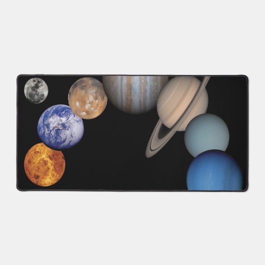 Planeten des Sonnensystems Schreibtischunterlage (Vorderseite)
