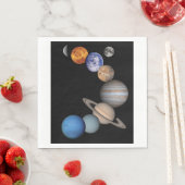 Planeten des Sonnensystems Serviette (Beispiel)