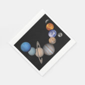 Planeten des Sonnensystems Serviette (Ecke)