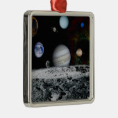 Planeten des Sonnensystems Silbernes Ornament (Rechts)