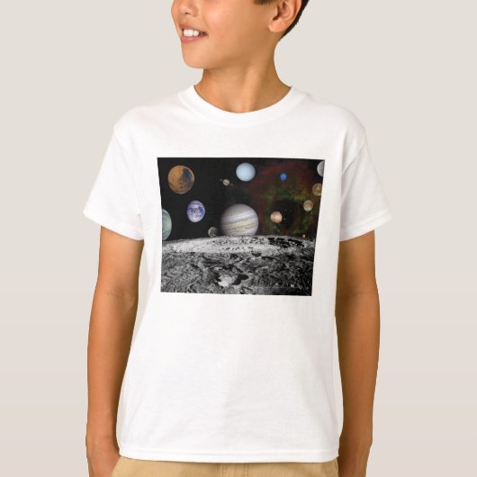 Planeten des Sonnensystems T-Shirt (Vorderseite)