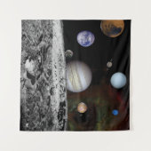 Planeten des Sonnensystems Wandteppich (Vorderseite (Horizontal))