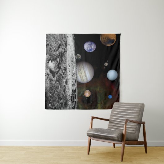 Planeten des Sonnensystems Wandteppich (Beispiel (Horizontal))