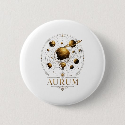 Planeten-Design Button (Vorderseite)