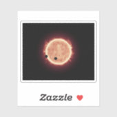 Planeten, die den roten Zwergstern in Trappist-1 ü Aufkleber (Blatt)