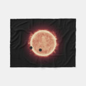 Planeten, die den roten Zwergstern in Trappist-1 ü Fleecedecke (Vorderseite (Horizontal))